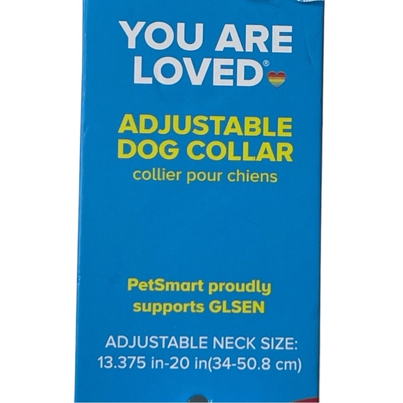 Rainbow Dog Collar Size Medium Fits Neck Size 13.375”-20” - Picture 4 of 4